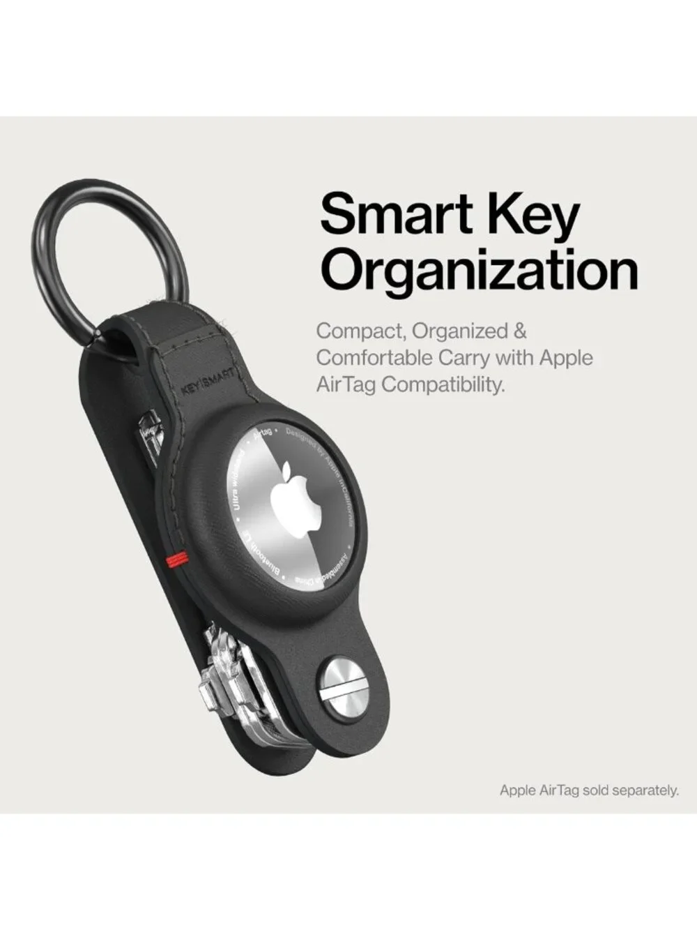 Premium Keychain Holder for Apple AirTag | 5-Key Organizer | Smart Key Storage